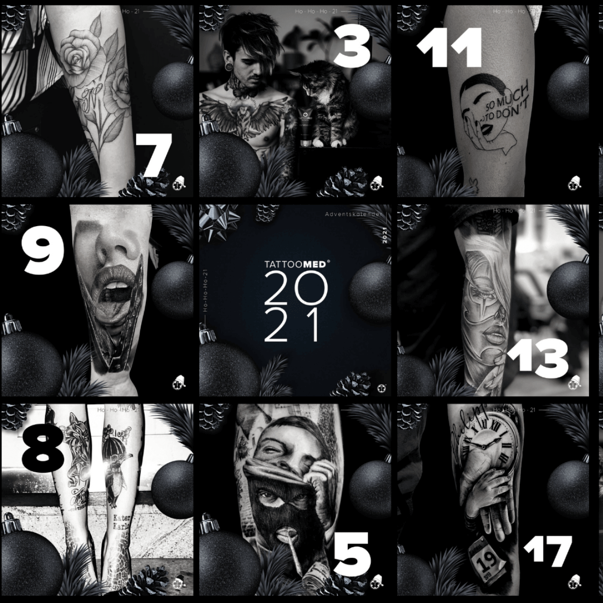 24 Mal gewinnen! Heute startet der TattooMed Inkventskalender 2021