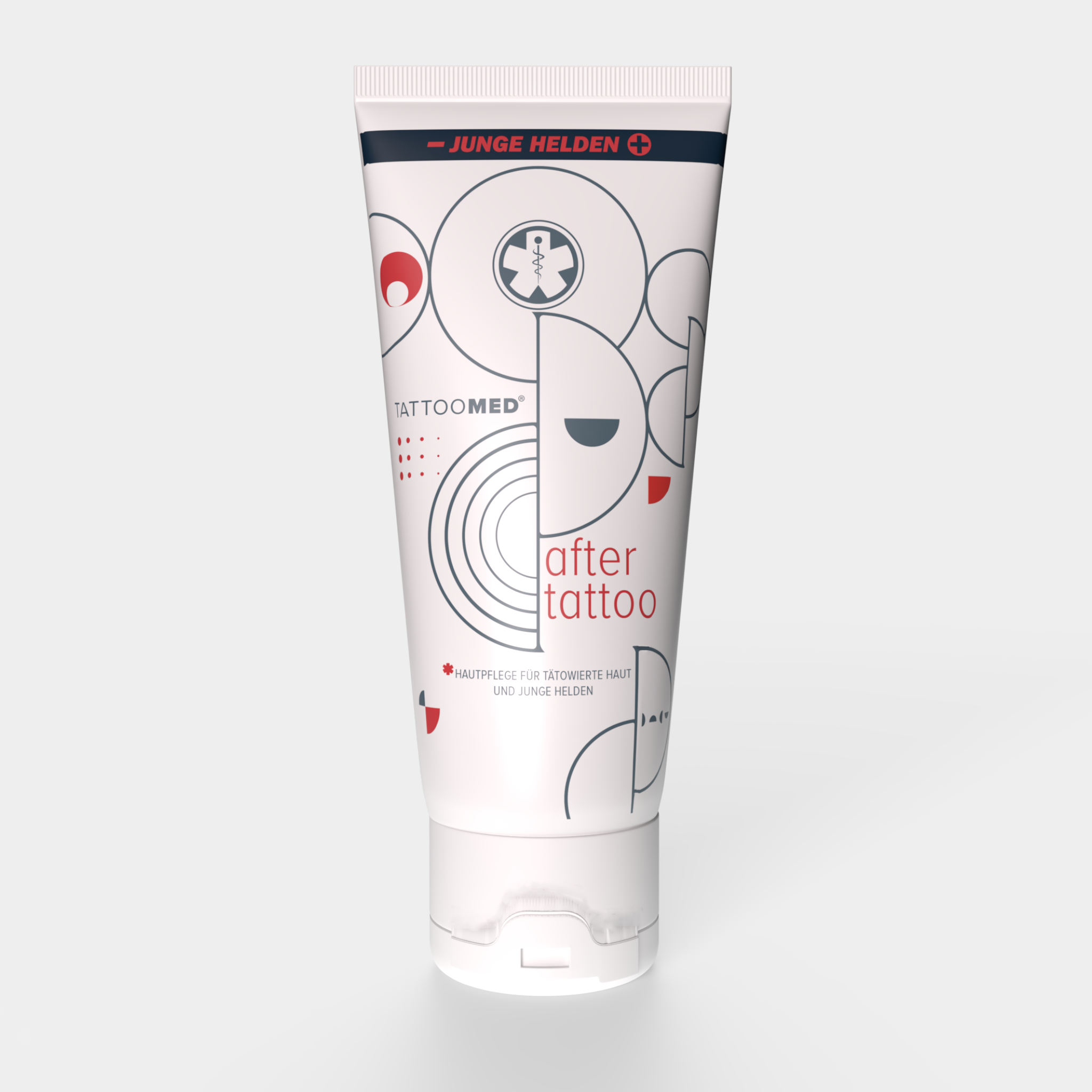 TattooMed® After Tattoo x Junge Helden Special Edition - 100ml vor weißem Hintergrund