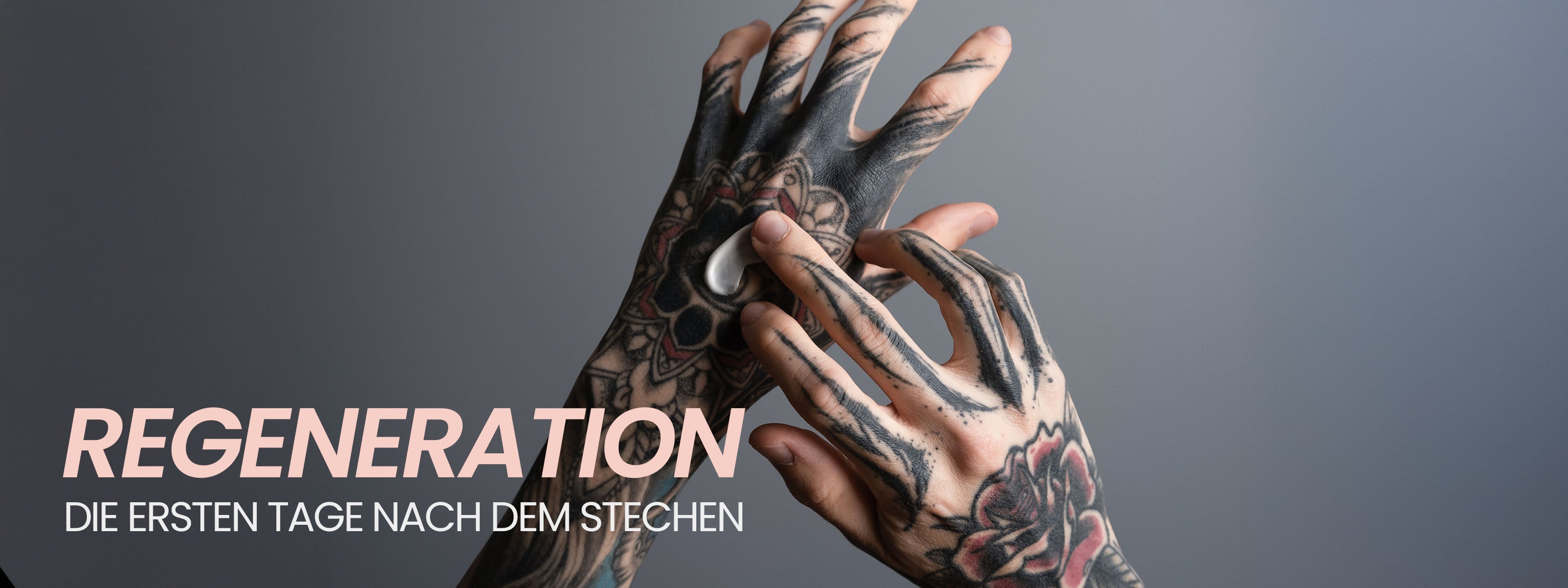 TattooMed Regeneration - TattooMed After Tattoo auf tätowierter Haut.