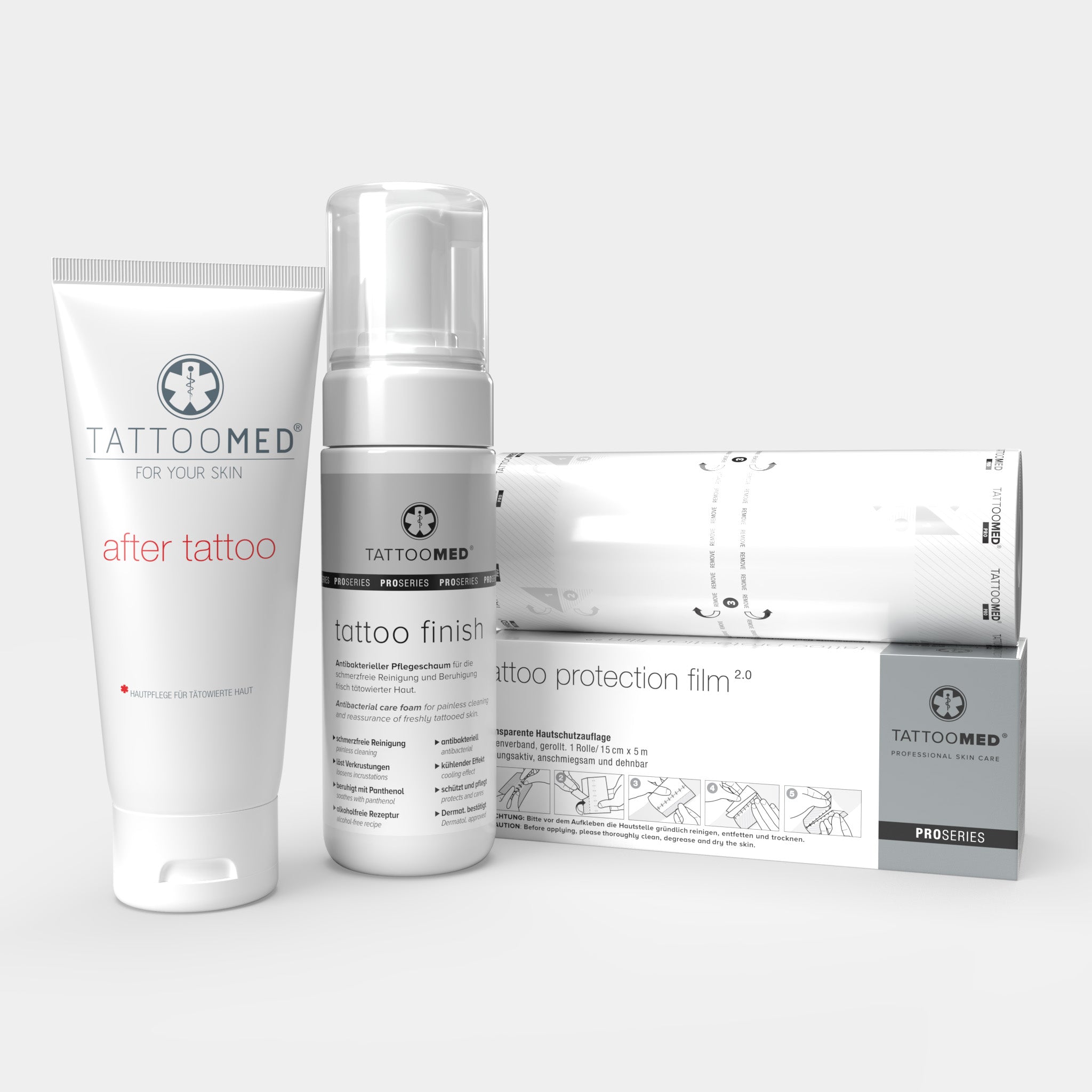 TattooMed Protection Film Starter Set für frisch tätowierte Haut