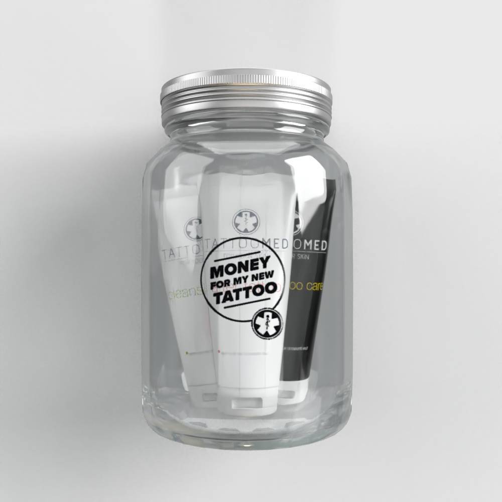 TattooMed® Tattoo Spardose Big + Gutschein + All in Bundle CARE-B2C - Bundles-TattooMed