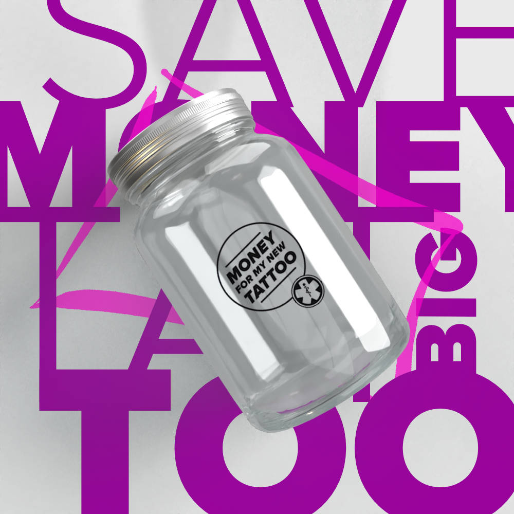 TattooMed® Tattoo Spardose Big + Gutschein + Complete Care Bundle