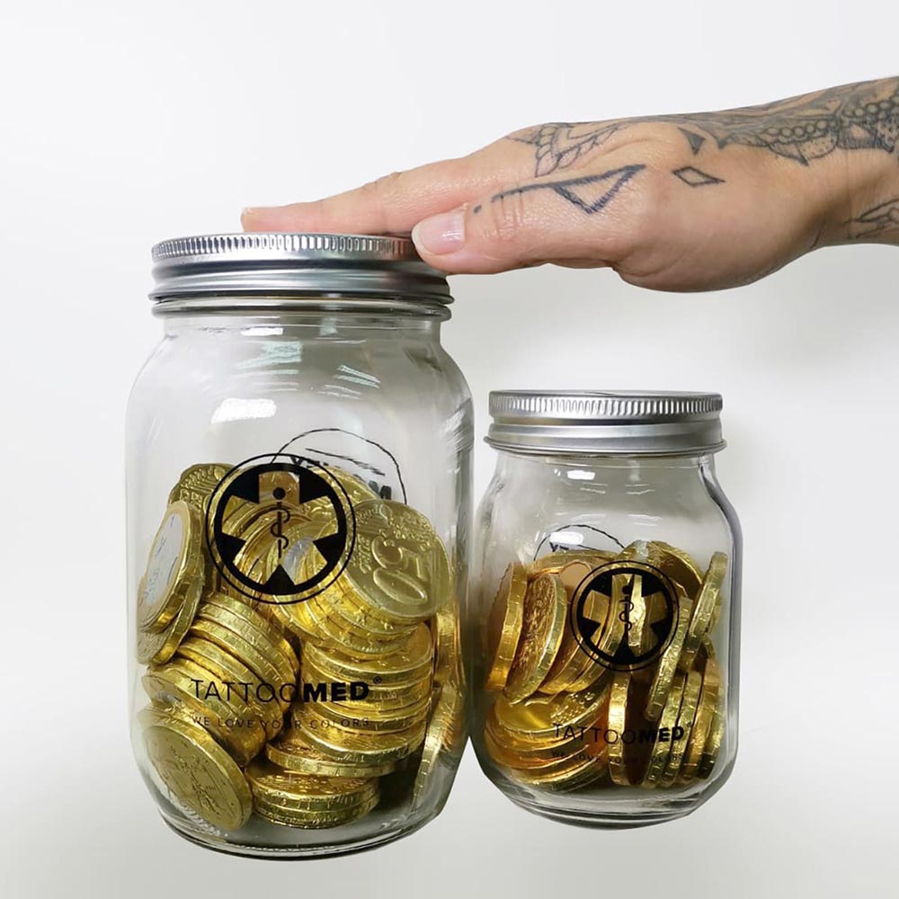 TattooMed® Tattoo Spardose Small + Gutscheinkarte