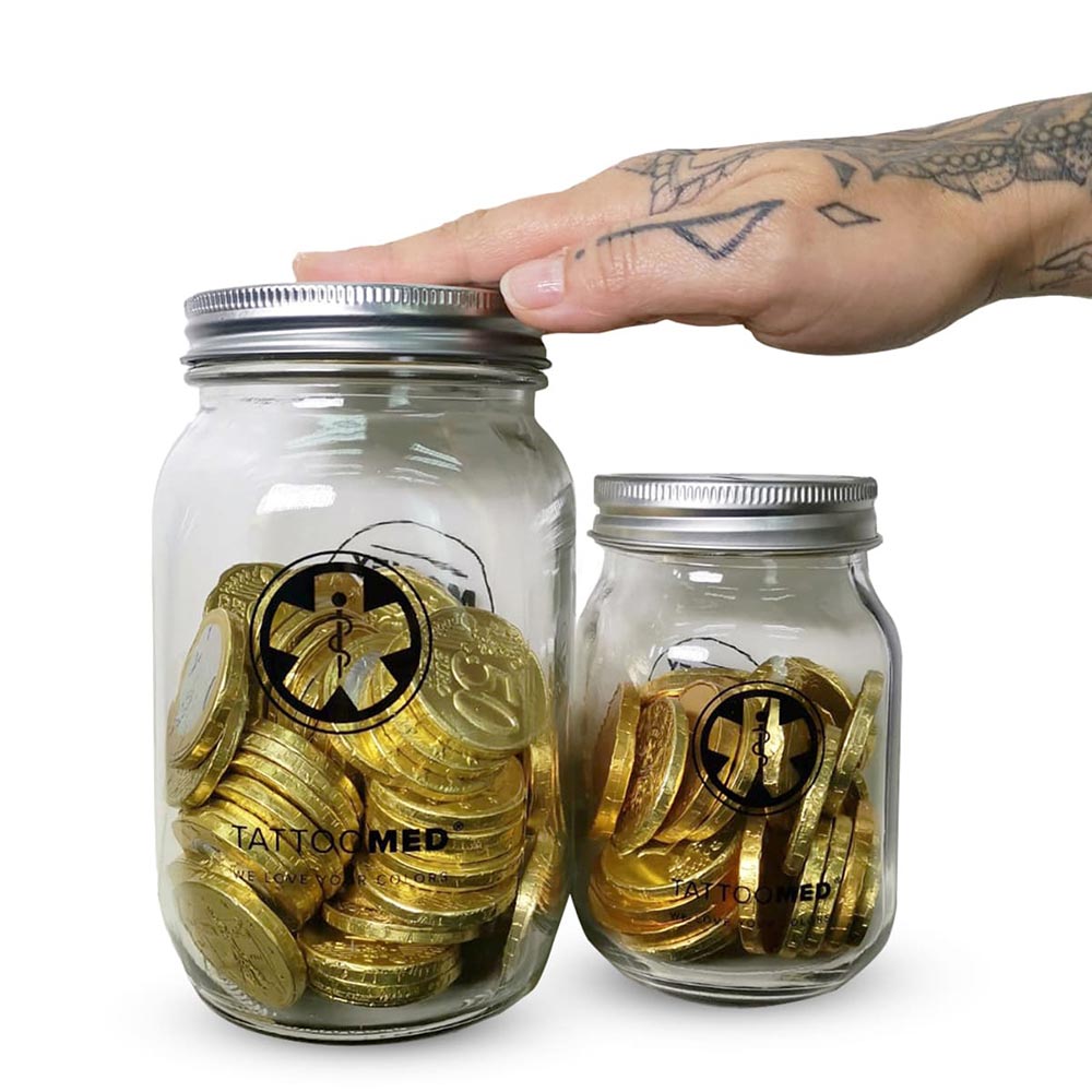 TattooMed® Tattoo Spardose Small + Gutschein + After Tattoo 25ml