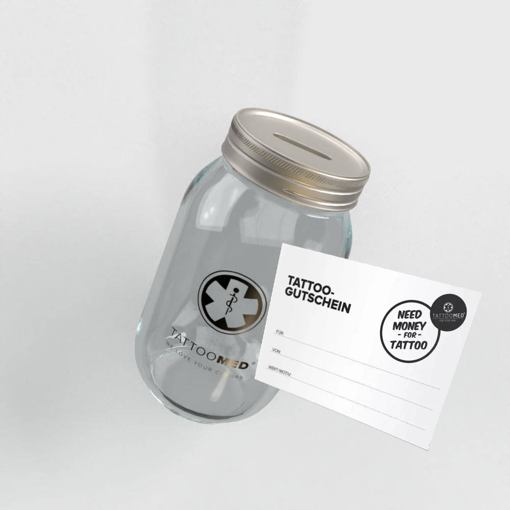 TattooMed® Tattoo Spardose Big + Gutschein