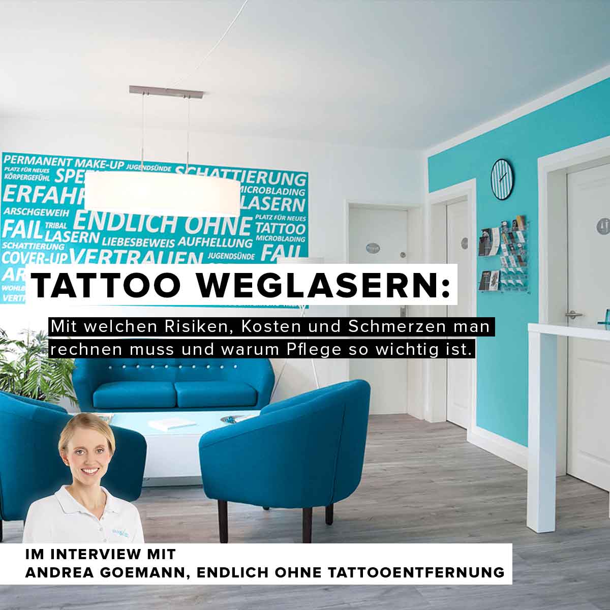 Tattoo weglasern: Mit welchen Risiken, Kosten und Schmerzen man rechnen muss und warum Pflege so wichtig ist.