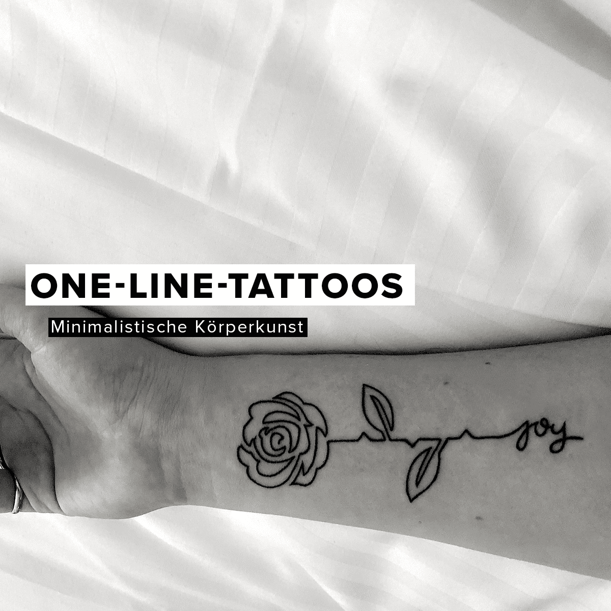 One-Line-Tattoos » Körperkunst aus einem Guss 😍