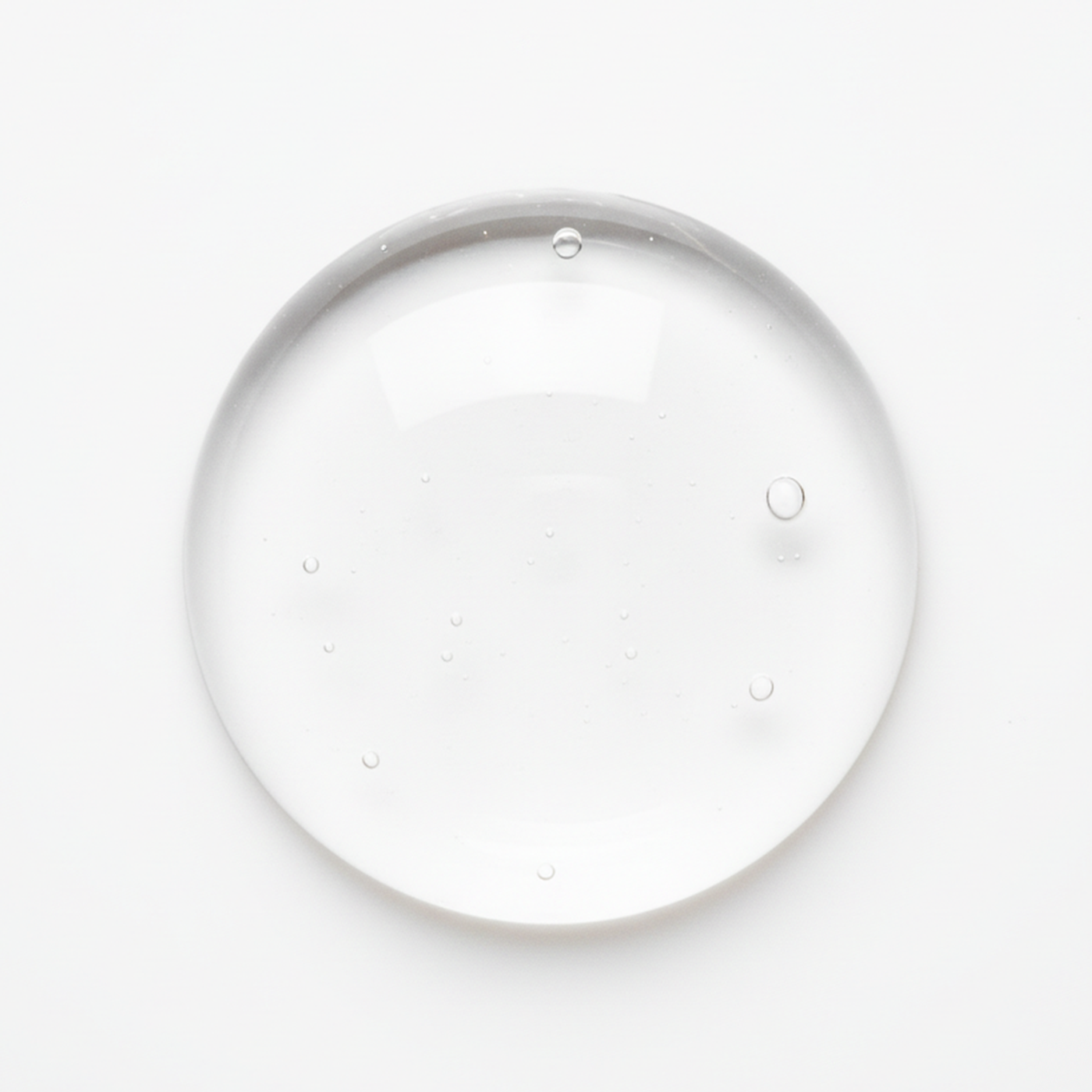 Geltropfen Textur auf neutralem Hintergrund