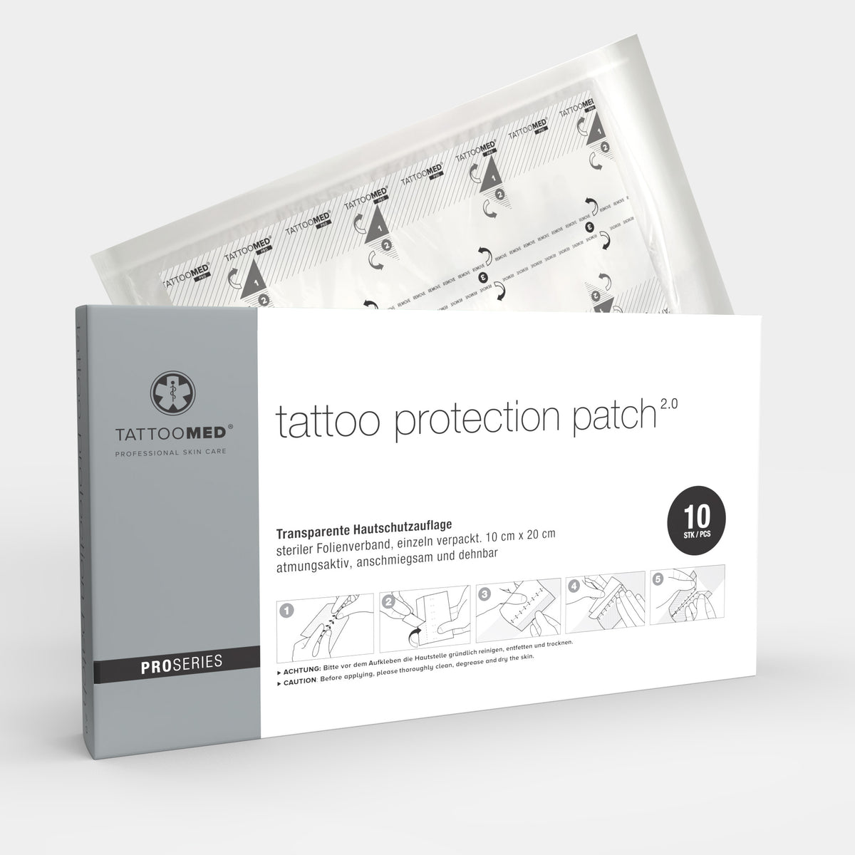TattooMed® Protection Patch 2.0 / 10 stk. (20 x 10 cm) | TattooMed