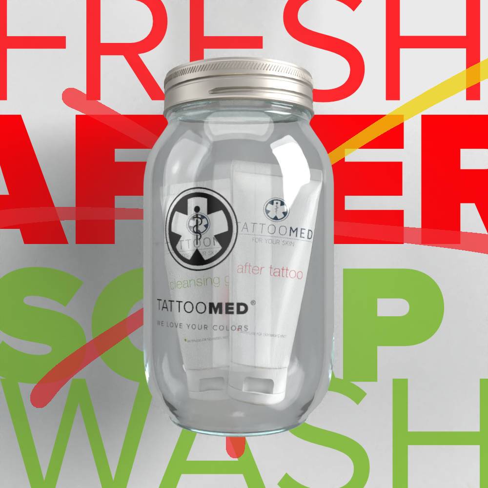 TattooMed® Tattoo Spardose Big + Gutschein + Complete Care Bundle