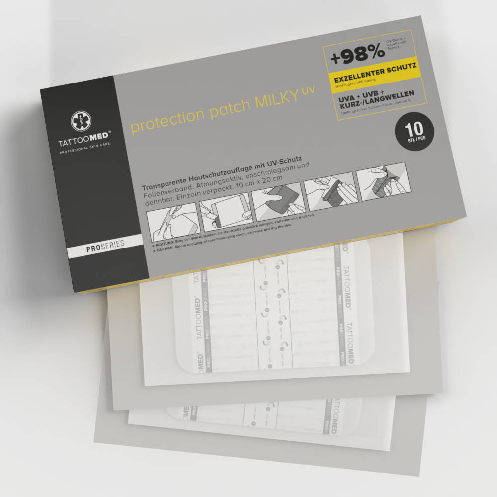 TattooMed® Protection UV Patch MILKY 10Stk. (20 x 10cm)