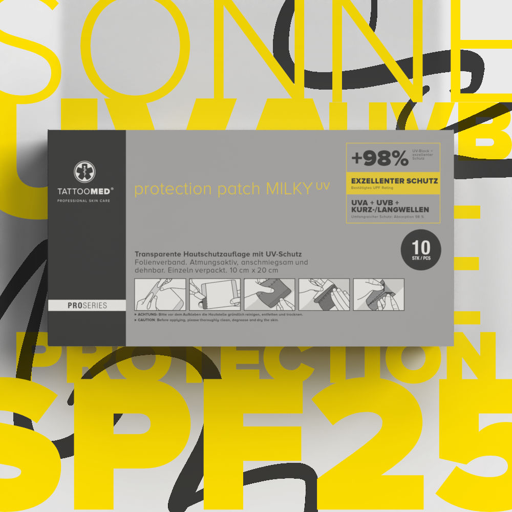 TattooMed® Protection UV Patch MILKY 10Stk. (20 x 10cm)