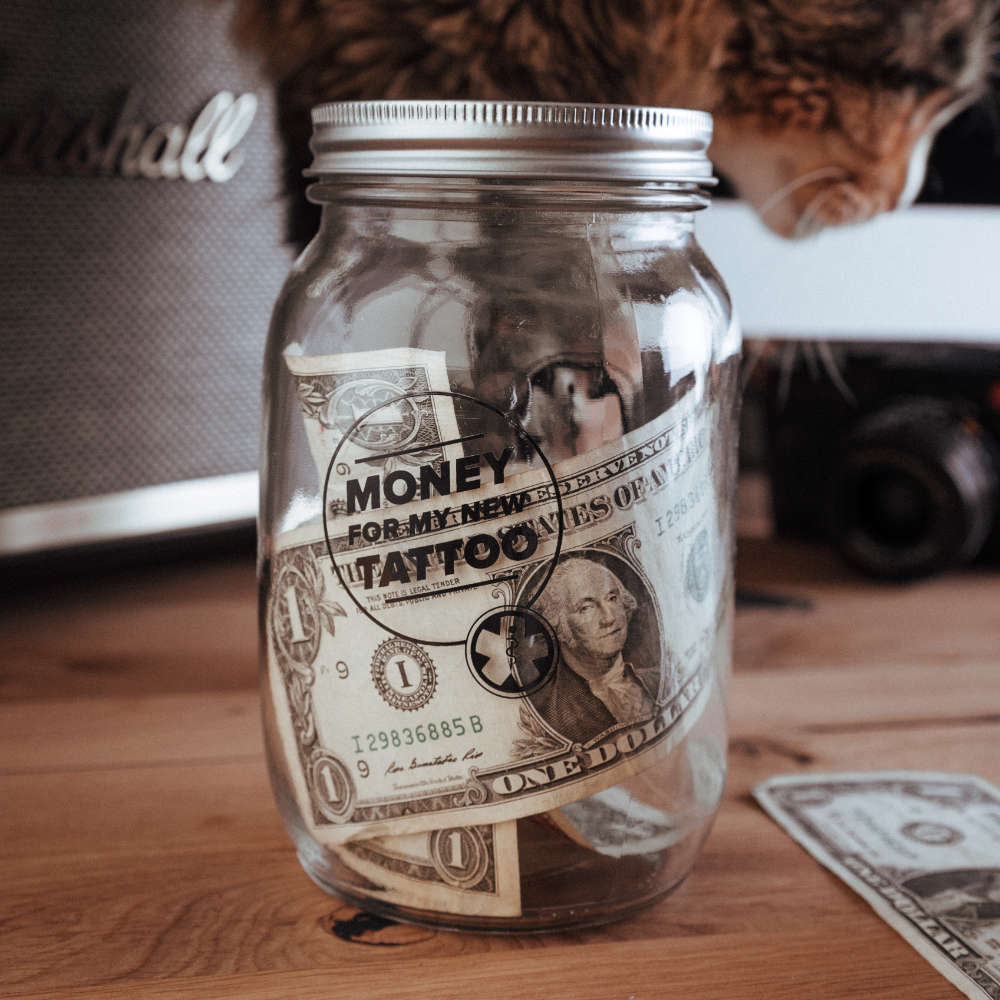 TattooMed® Tattoo Spardose Big + Gutschein + All in Bundle CARE