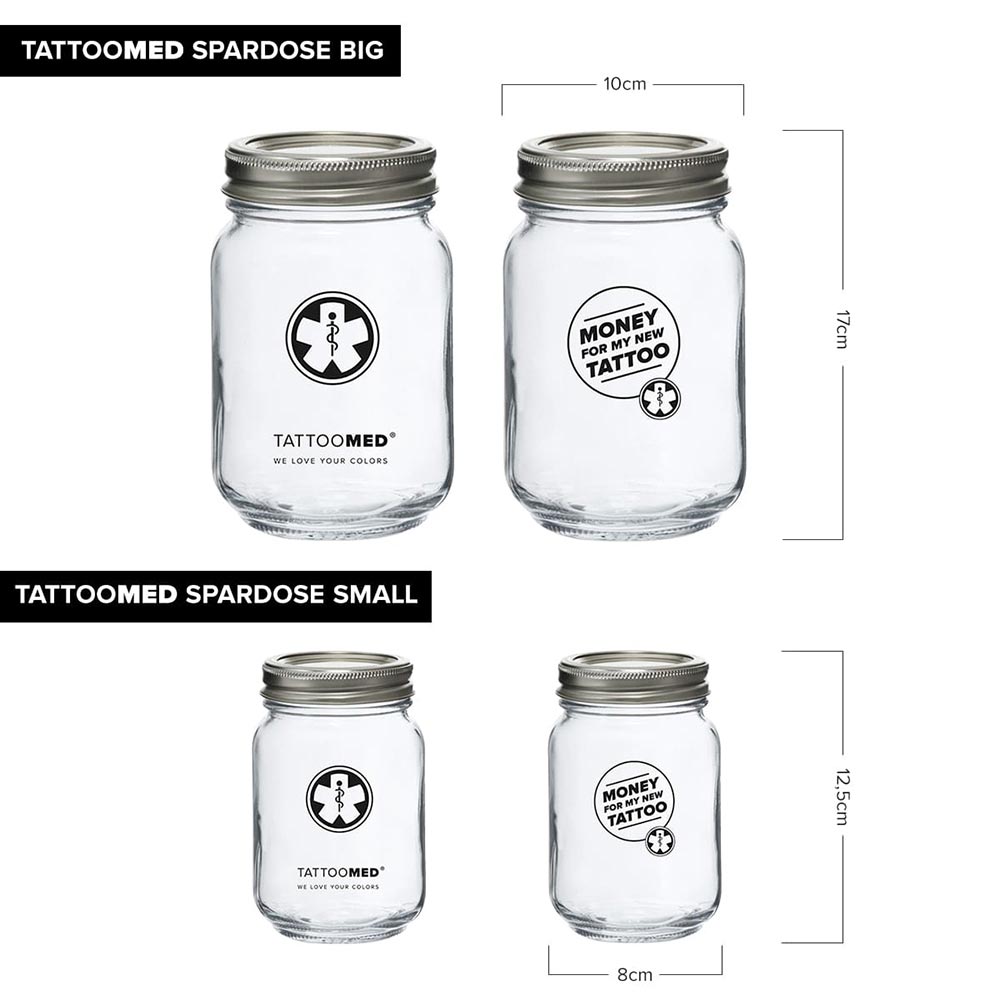 TattooMed® Tattoo Spardose Big + Gutschein + All in Bundle CARE